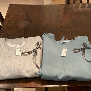 Pennington’s cotton natural blend sweatshirt in plus sizes Green or grey / black